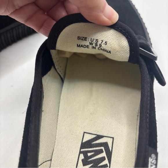 VansStyle 47 Creeper Black Suede Leather Maryjane Sneakers SZ W 9 Goth Grunge - Picture 6 of 9